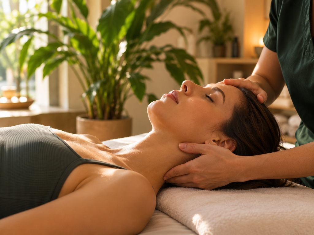 Prática de terapias integradas relaxantes